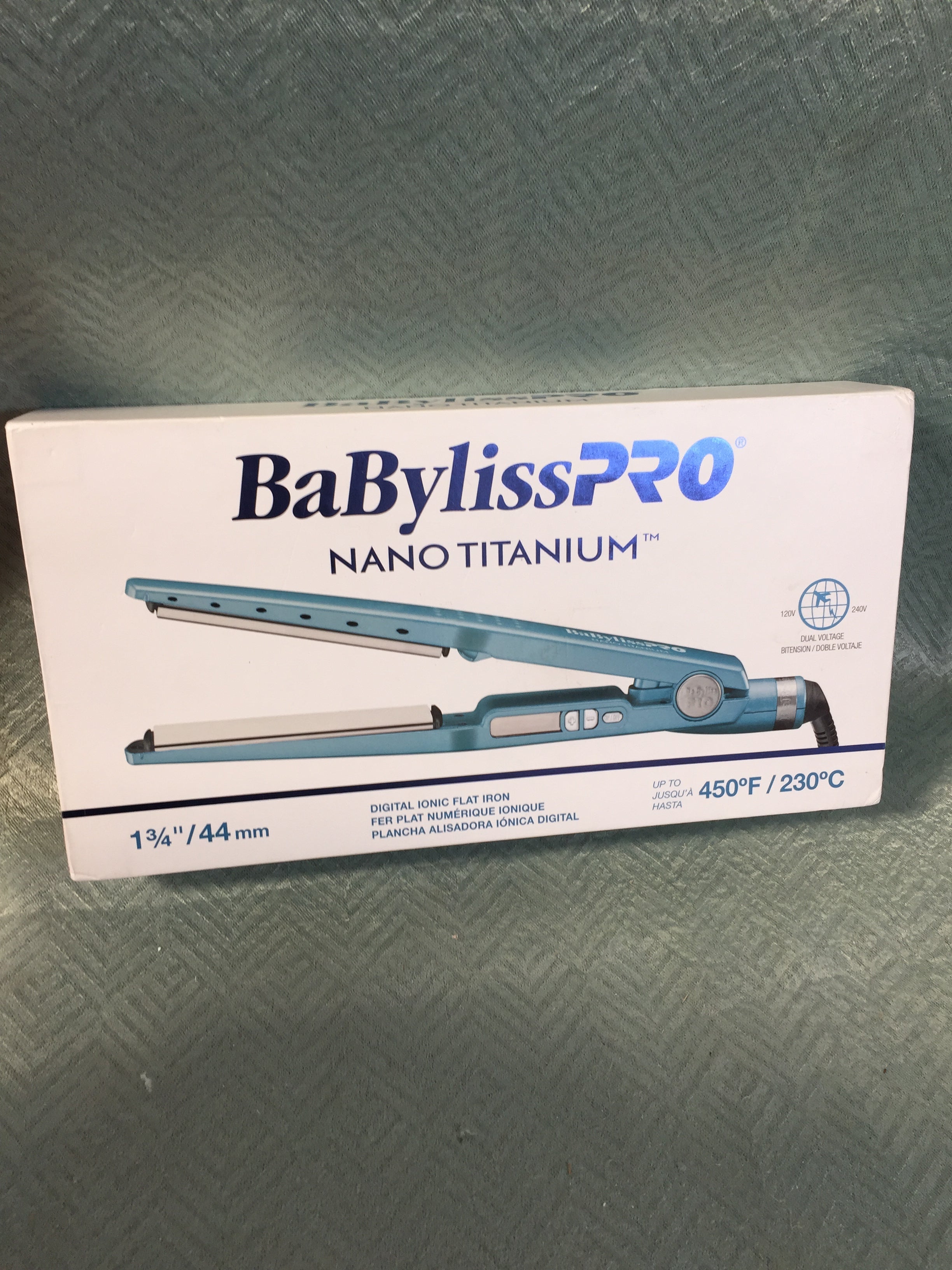 BaBylissPRO Nano Titanium-Plated Ionic Straightening Iron (7588343906542)
